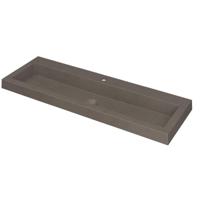 INK Dock Wastafel Quartz met 1 Kraangat - 1200x400x60 mm - Quartz Beton