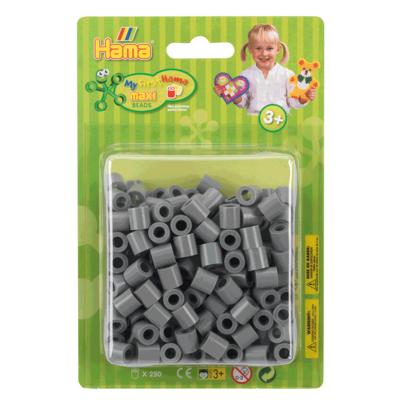 Hama strijkkralen maxi grijs, 250st.