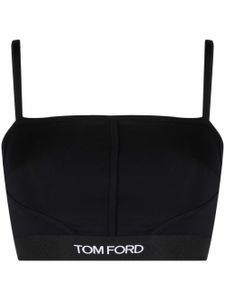 TOM FORD soutien-gorge à bande logo - Noir