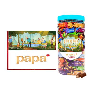 merci Vaderdag pakket: merci Finest Selection 'papa' (250g) + merci Pe