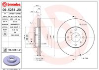 Remschijf BREMBO, Remschijftype: Binnen geventileerd, u.a. für Nissan