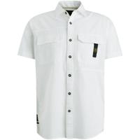 Pme Legend Psis2405226 Short Sleeve Shirt Ctn/linen Overhemd 7003 - Bright White