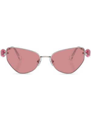 Swarovski Eyewear lunettes de soleil à monture papillon - Argent