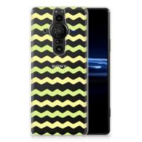 Sony Xperia Pro-I | TPU bumper | Waves Yellow