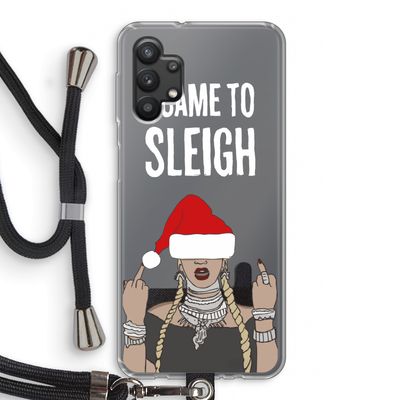 Came To Sleigh: Samsung Galaxy A32 5G Transparant Hoesje met koord