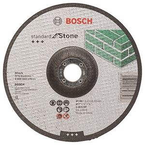 Bosch Accessoires Doorslijpschijf gebogen Standard for Stone C 30 S BF, 180 mm, 22,23 mm, 3,0 mm 1 stuks - 2608603175