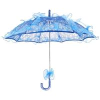 Bruiloft partijen bruids Lace katoen paraplu fotografie Prop Umbrella(Blue) dansen