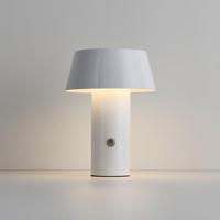 LED Tafellamp Cadera bianco - 3W - Metaal - Paddenstoel - IP20 voor binnen - Met geïntegreerde dimmer - USB-C oplaadbaar