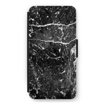 Zwart marmer: iPhone 12 Pro Max Flip Hoesje