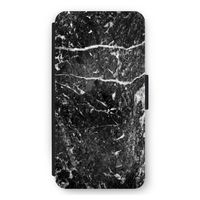 Zwart marmer: iPhone 12 Pro Max Flip Hoesje