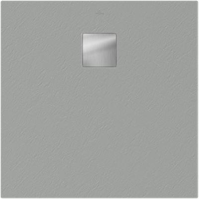Villeroy & Boch Excello douchebak - vierkant 80x80x4cm - nature grey uda8080exc1v-3n