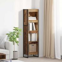Boekenkast Oud Hout 80 x 30 x 155 cm Bewerkt hout