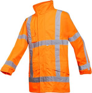 SALE! Sioen 350AA2EX1FC1L Boorne Signalisatie Regenjas (RWS) - Fluo Oranje - Maat L