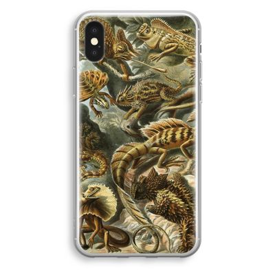 Haeckel Lacertilia: iPhone X Transparant Hoesje