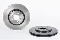 Remschijf COATED DISC LINE BREMBO, Remschijftype: Binnen geventileerd, u.a. für Jaguar, Daimler