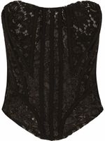 Dolce & Gabbana haut-bustier en dentelle - Noir - thumbnail