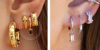 Jewels Oorbel met steen warme tonen (1 st) Jewels Oorbel met steen warme tonen (1 st)