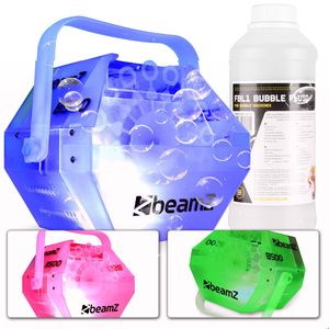 Bellenblaasmachine - BeamZ B500LED bubble machine incl. 1 liter bellenblaasvloeistof