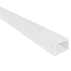 Kabelgoot wit 60x40mm halogeenvrij RAL 9010 in folie verpakt Canalit 958730
