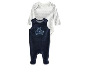 lupilu Babyset 2-delig (74/80, strepen wit/marine)
