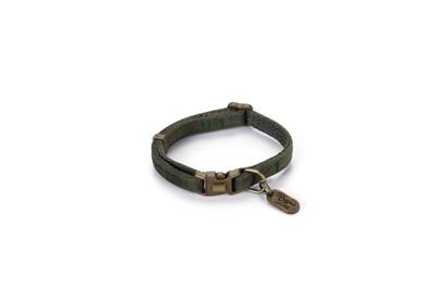 Beeztees Designed by Lotte Velura Hondenhalsband Fluweel Groen 20-30cm x10mm
