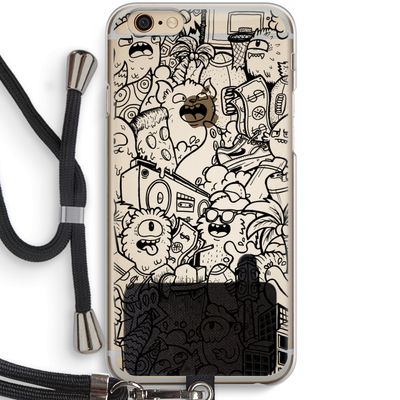 Vexx Black City : iPhone 6 / 6S Transparant Hoesje met koord