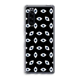 Eyes pattern: Sony Xperia 5 Transparant Hoesje