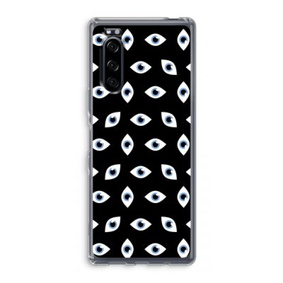 Eyes pattern: Sony Xperia 5 Transparant Hoesje