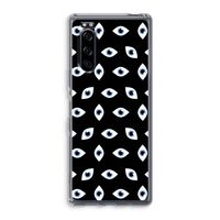 Eyes pattern: Sony Xperia 5 Transparant Hoesje