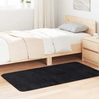 Hoogpolig vloerkleed NAVARRA 80x150 cm polyester zwart