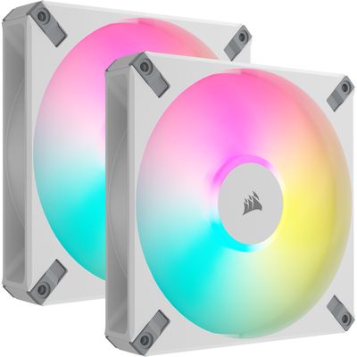 Corsair iCUE AF140 RGB ELITE WHITE + Lighting Node CORE case fan