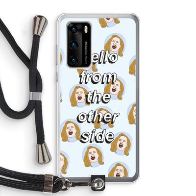 Hello: Huawei P40 Transparant Hoesje met koord