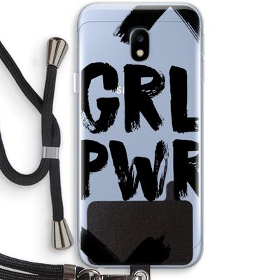 Girl Power #2: Samsung Galaxy J3 (2017) Transparant Hoesje met koord