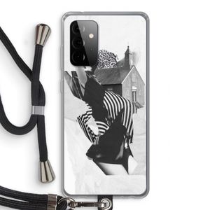 House: Samsung Galaxy A72 5G Transparant Hoesje met koord