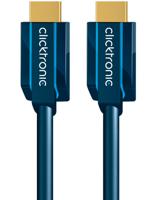 ClickTronic 0.5m High Speed HDMI HDMI kabel 0,5 m HDMI Type A (Standaard) Blauw