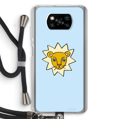 Kleine leeuw: Xiaomi Poco X3 NFC Transparant Hoesje met koord