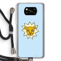 Kleine leeuw: Xiaomi Poco X3 NFC Transparant Hoesje met koord