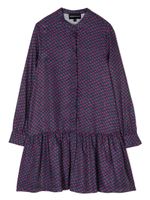 Emporio Armani Kids robe volantée à pois - Violet - thumbnail