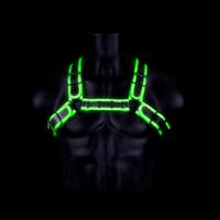 Ouch! by Shots Bulldog Harnas met Gesp - Glow in the Dark - L/XL