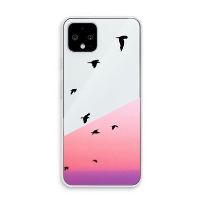 Fly away: Pixel 4 Transparant Hoesje