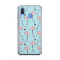 Anything Flamingoes: Samsung Galaxy A40 Transparant Hoesje