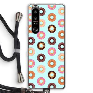 Donuts: Sony Xperia 1 III Transparant Hoesje met koord