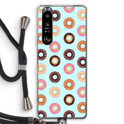 Donuts: Sony Xperia 1 III Transparant Hoesje met koord