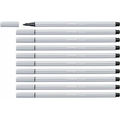 Markeerstiften Stabilo Pen 68 Lichtgrijs (10 Onderdelen)