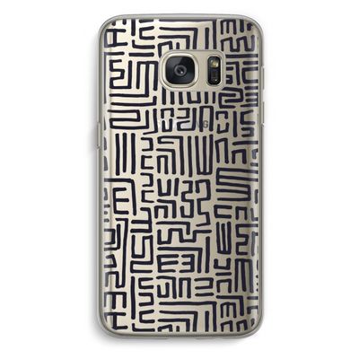 Moroccan Print: Samsung Galaxy S7 Transparant Hoesje