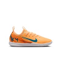 Nike Zoom Mercurial Vapor 16 Mbappé Academy Zaalvoetbalschoenen (IN) Kids Lichtoranje Turquoise