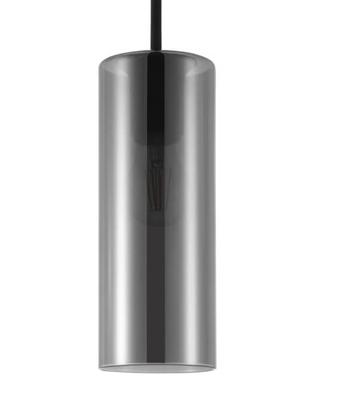Eglo Glazen hanglampKeyns zwart met smoke glas - 32466