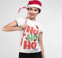 Kerst t shirt ho ho ho
