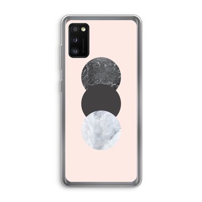 Marmeren cirkels: Samsung Galaxy A41 Transparant Hoesje