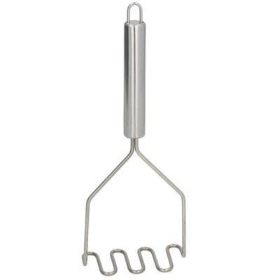 Aardappelstamper/pureestamper - rvs metaal - keuken gerei - 23 cm